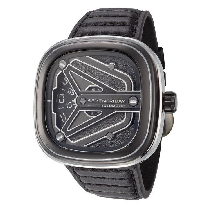 title:SevenFriday Men's M3-08 Automatic Watch;color:Black