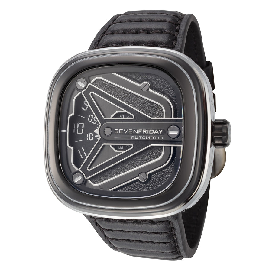 title:SevenFriday Men's M3-08 Automatic Watch;color:Black