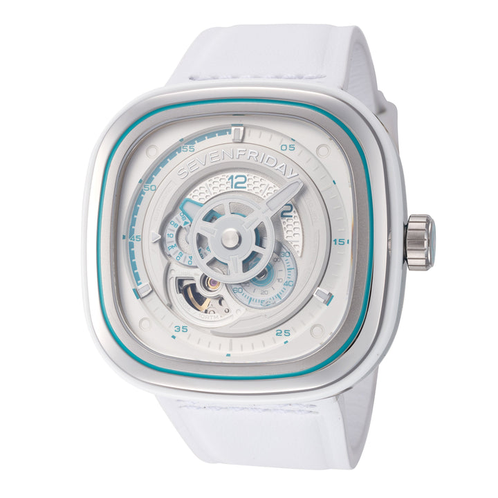 title:SevenFriday Men's  P3C-10  Automatic Watch;color:White