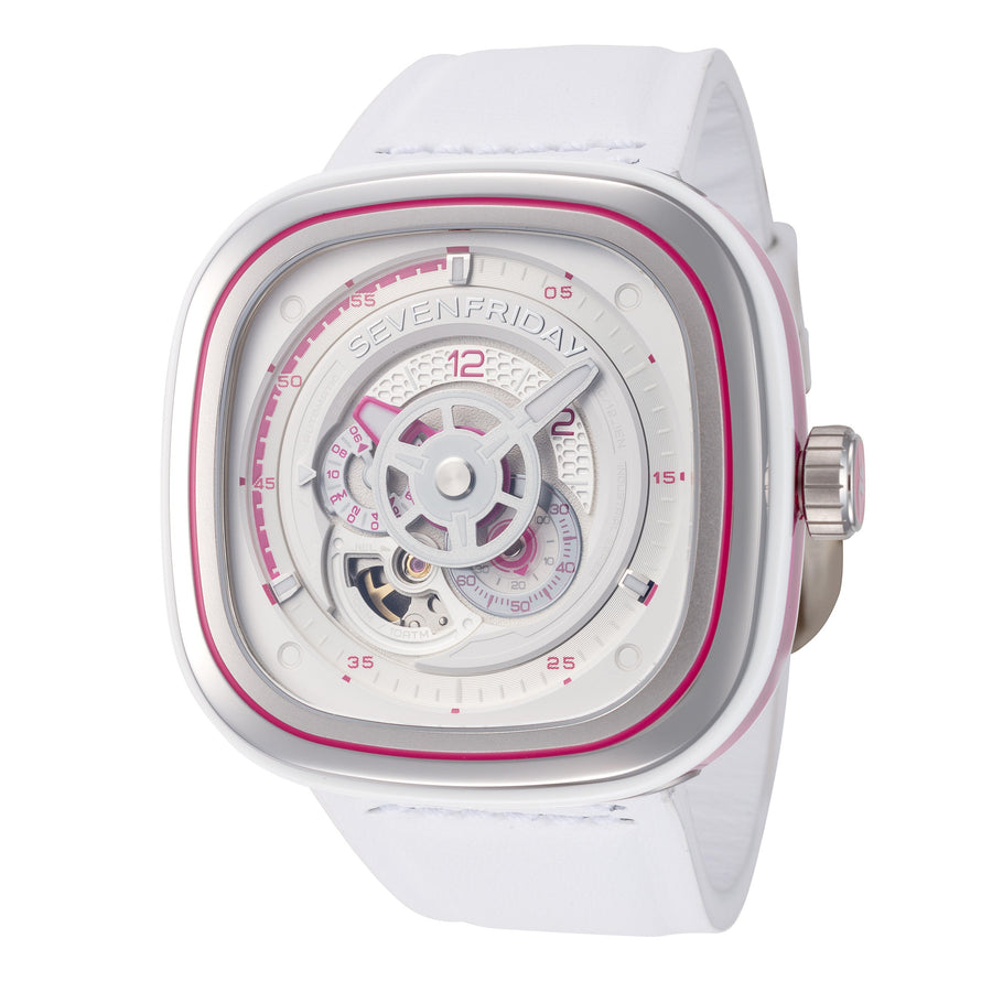 title:SevenFriday Men's  P3C-12  Automatic Watch;color:White