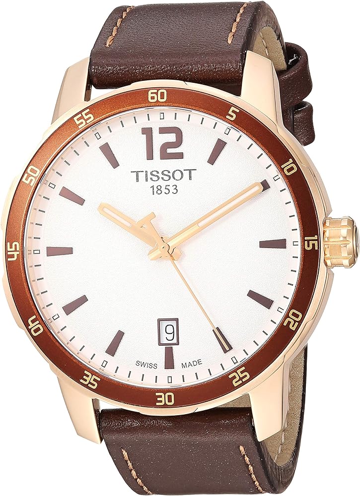 title:Tissot Men's Quickster Quartz Watch T0954103603700;color:Brown