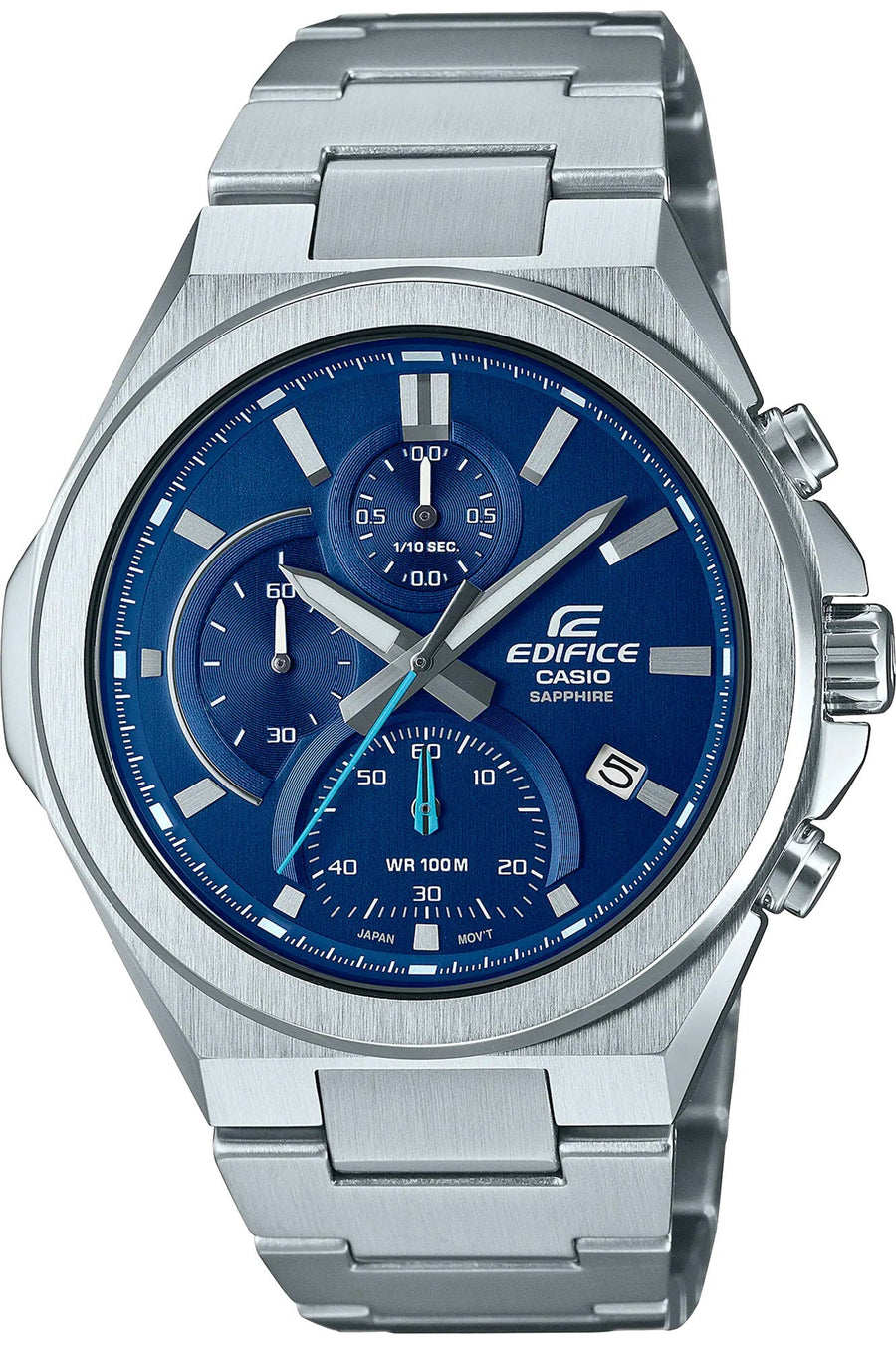 title:Casio Edifice Men's EFB-700D-2AVUEF 45mm Quartz Watch;color:Silver