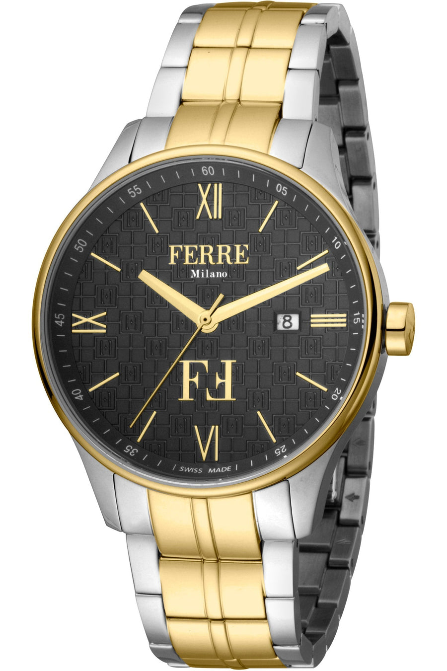 title:Ferre Milano Fashion Men's FM1G112M0281 40mm Quartz Watch;color:Silver
