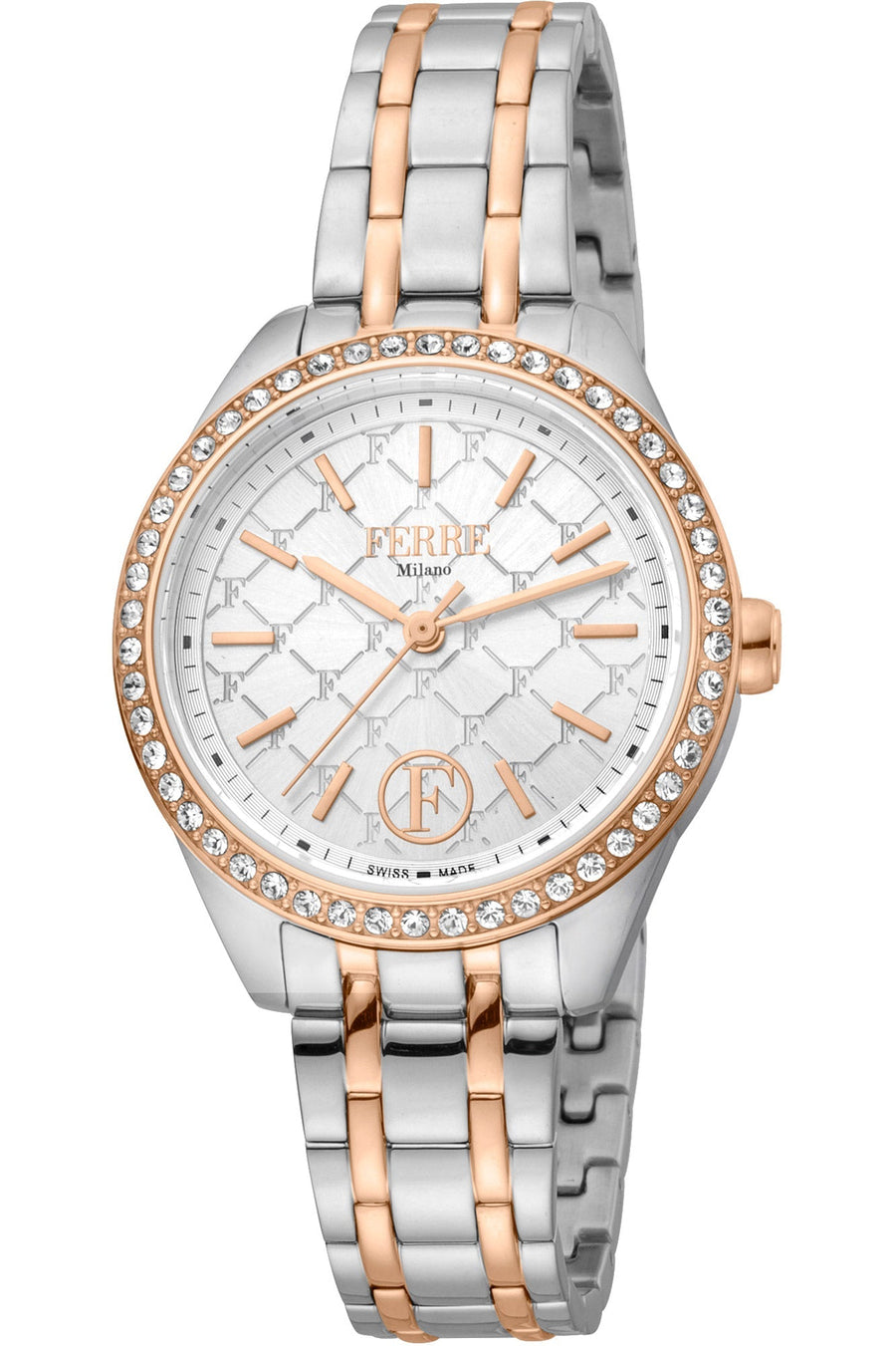 title:Ferre Milano Fashion Women's FM1L116M0291 32mm Quartz Watch;color:Silver