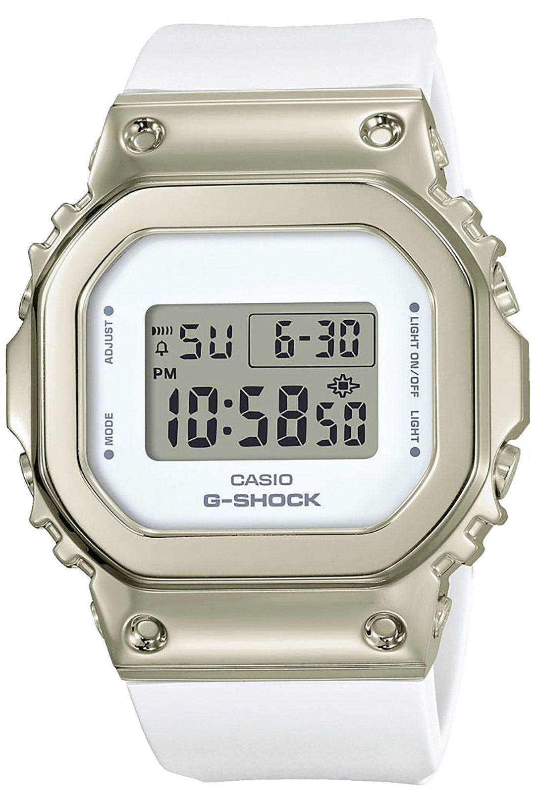 title:Casio G-Shock Men's GM-S5600G-7ER 38mm Quartz Watch;color:White