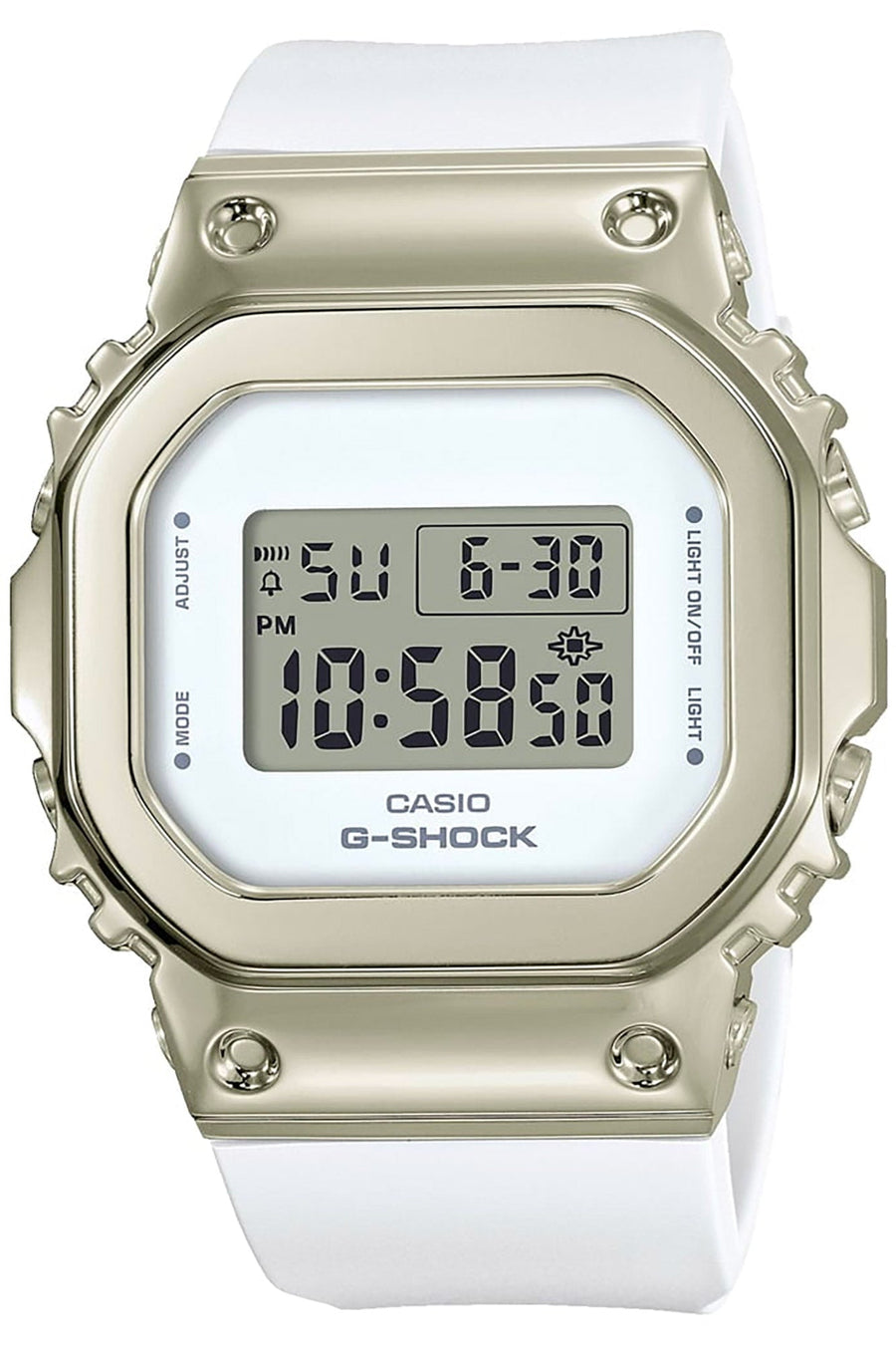 title:Casio G-Shock Men's GM-S5600G-7ER 38mm Quartz Watch;color:White
