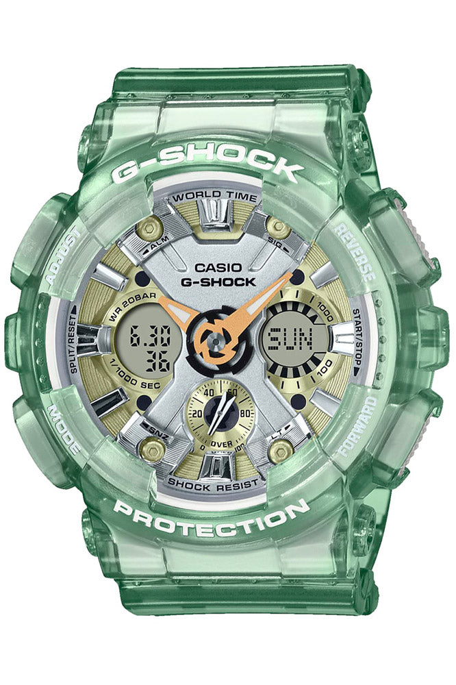 title:Casio G-Shock Unisex GMA-S120GS-3AER 46mm Quartz Watch;color:Green