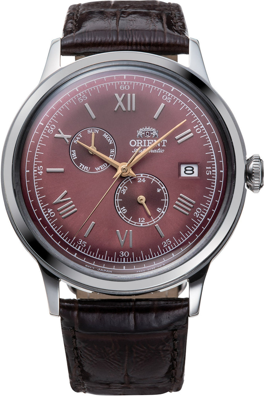 title:Orient Men's Bambino V8 41mm Automatic Watch RA-AK0705R10B;color:Red