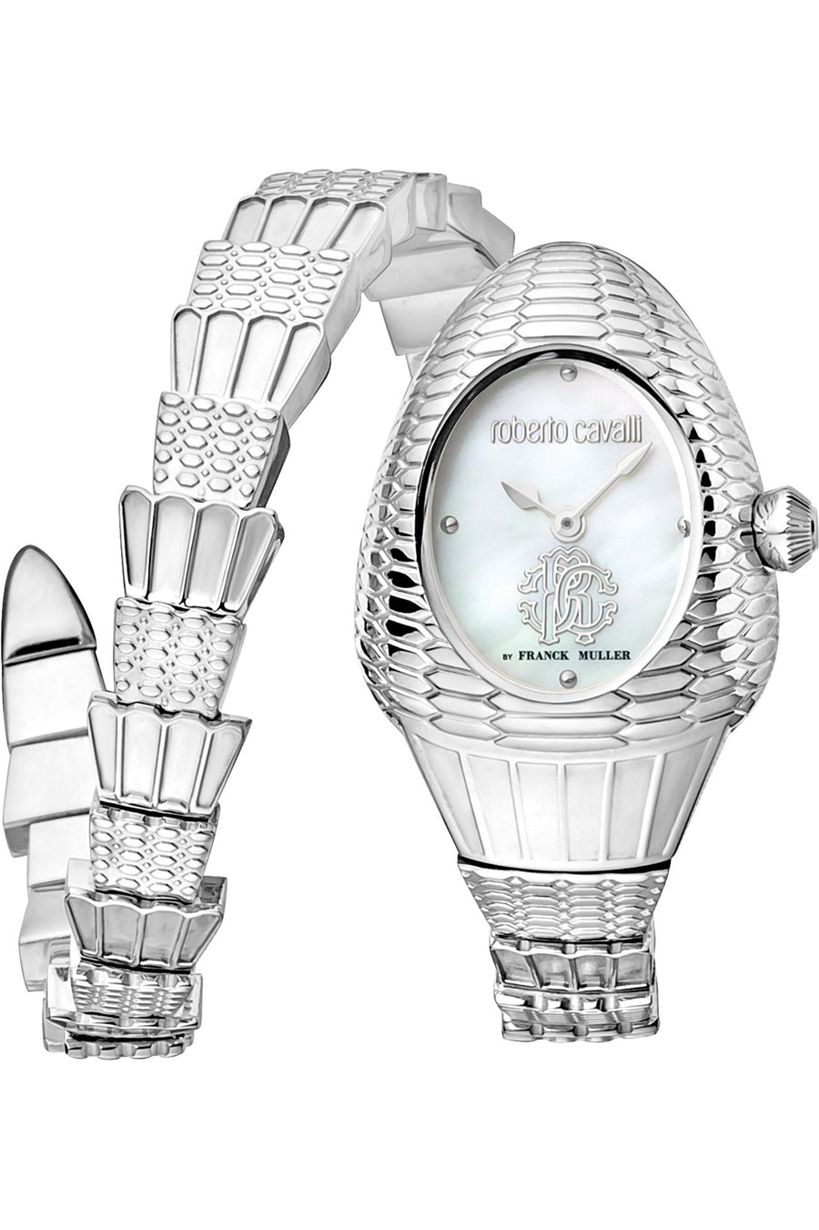 title:Roberto Cavalli by Franck Muller Women's RV1L149M0011 24mm Quartz Watch;color:Silver