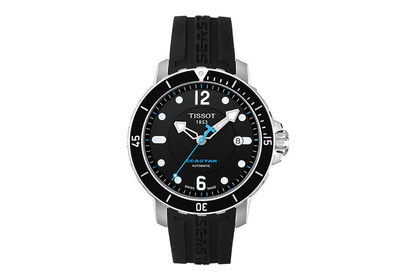 title:Tissot Men's T0664071705700 Seastar 1000 Automatic Watch;color:Black