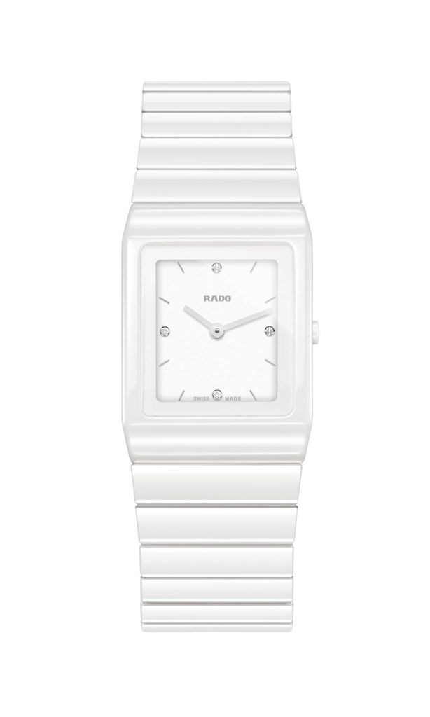 title:Rado Women's R21703712 Ceramica 22.9mm Quartz Watch;color:White