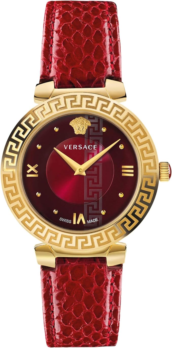 title:Versace Women's V16080017 Daphnis 35mm Quartz Watch;color:Red
