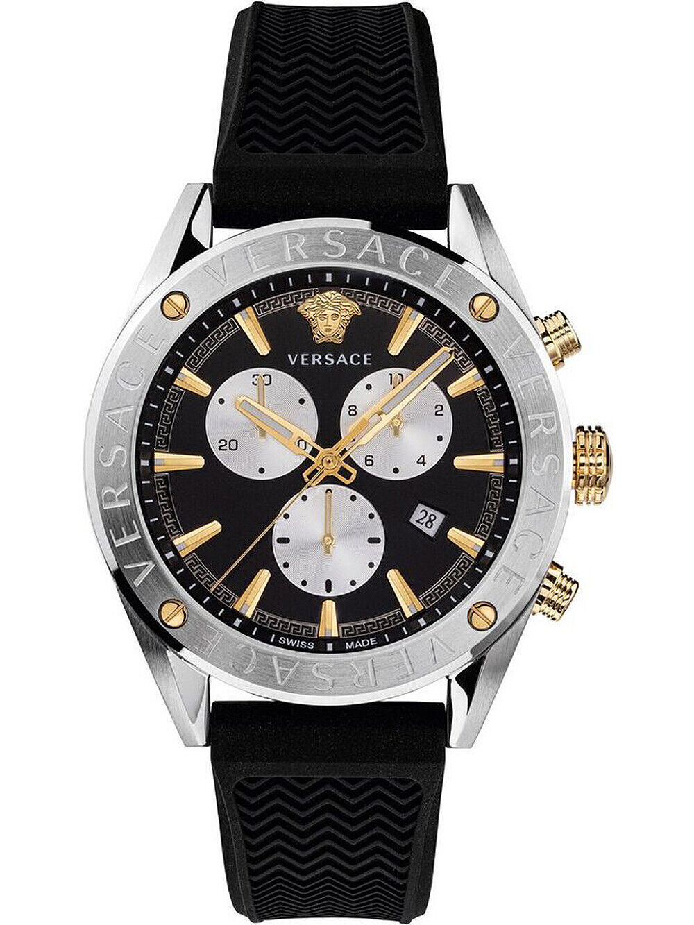 Versace Men's VEHB00119 V-Chrono 44mm Quartz Watch - Ruumur