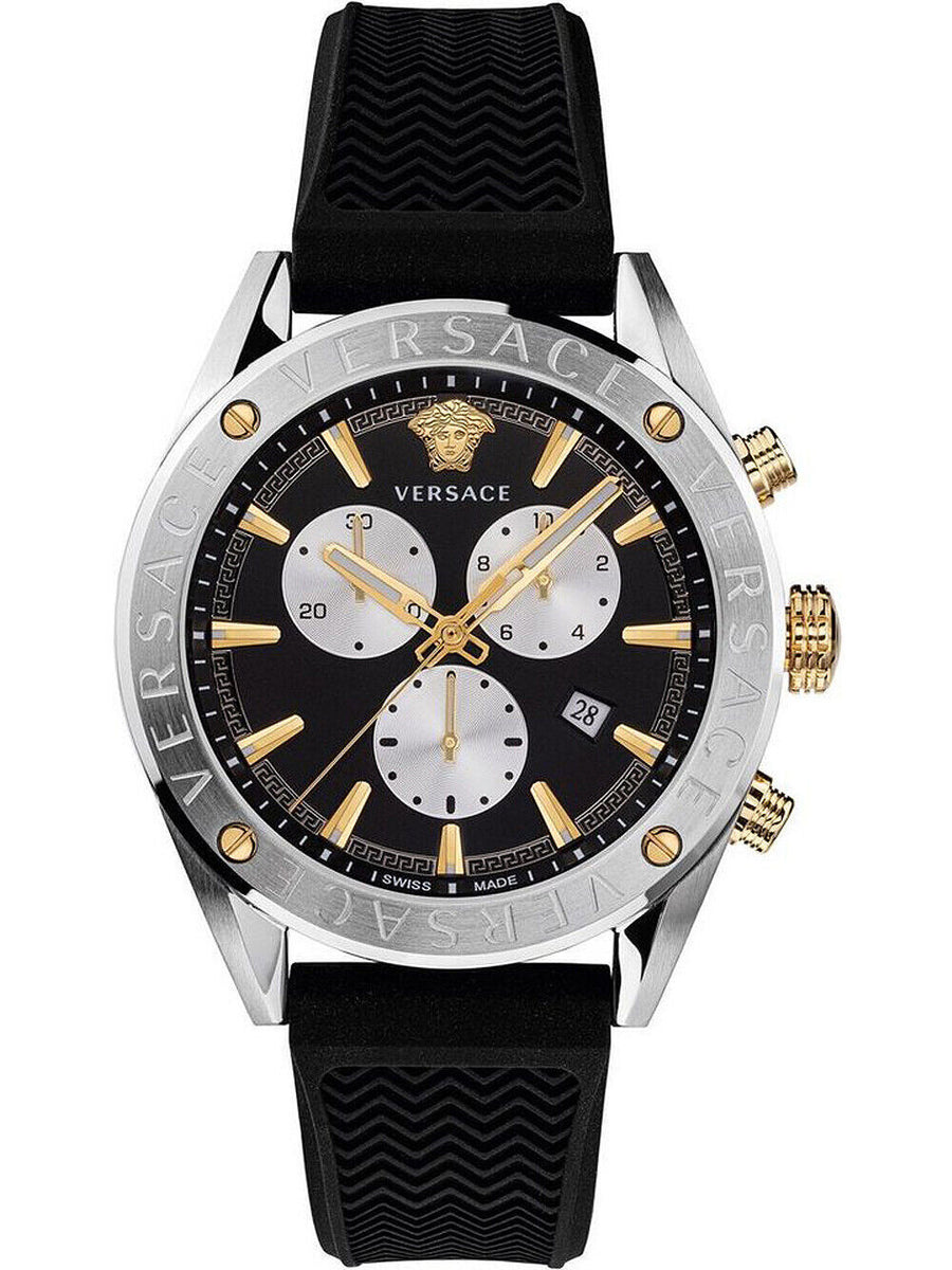 Versace Men's VEHB00119 V-Chrono 44mm Quartz Watch - Ruumur