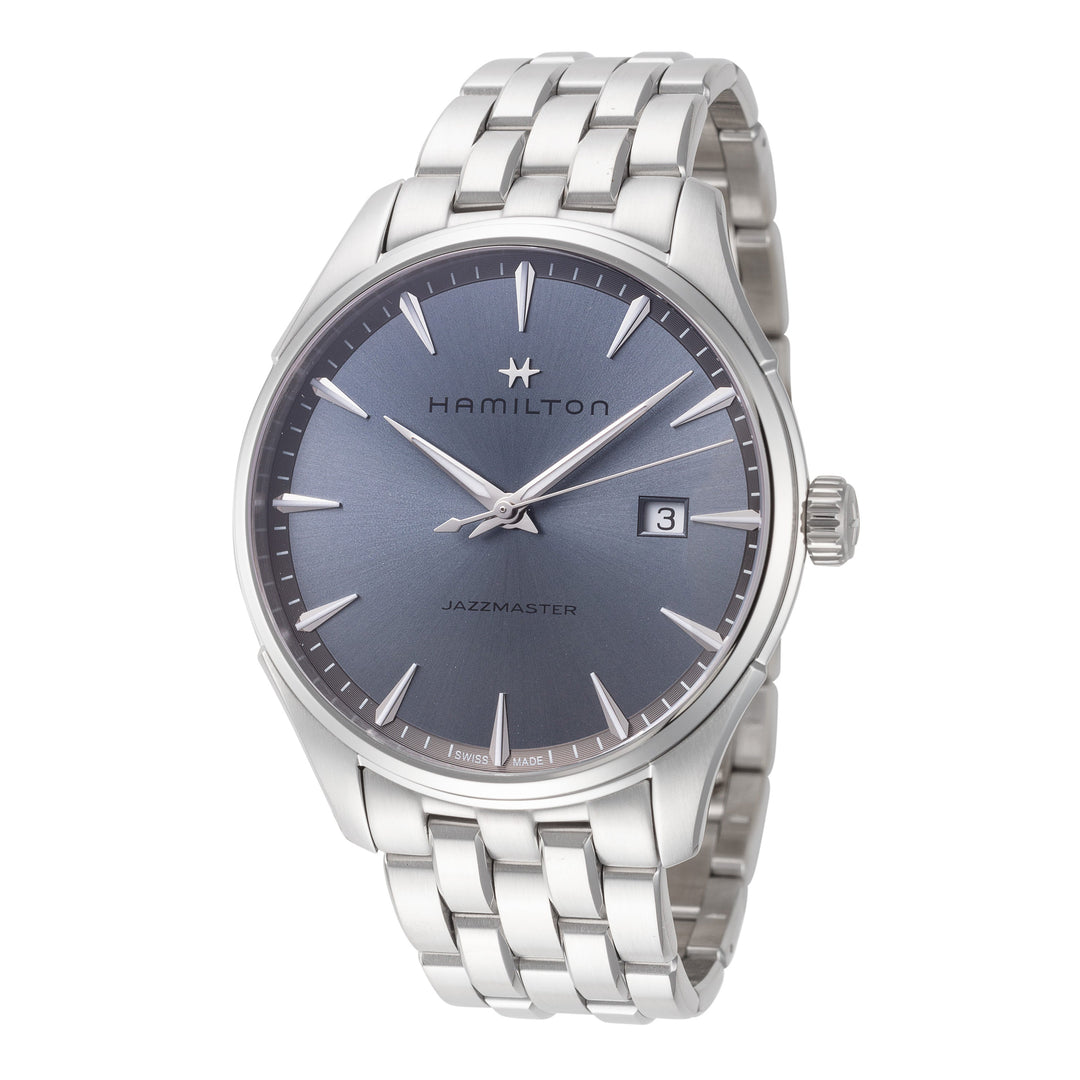 title:Hamilton Men's H32451142 Jazzmaster 40mm Quartz Watch;color:Silver