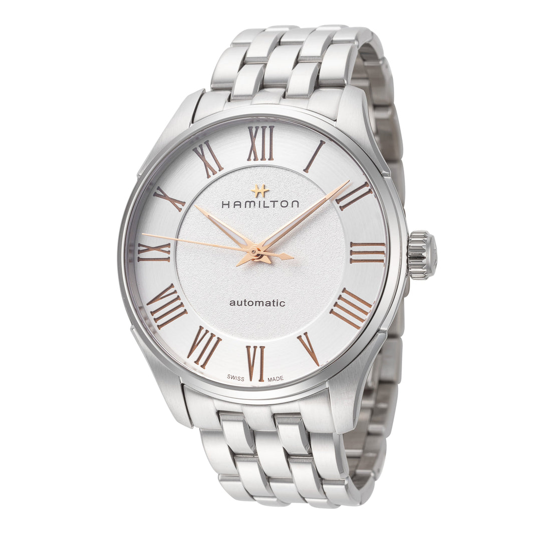 title:Hamilton Men's H42535150 Jazzmaster 40mm Automatic Watch;color:Silver