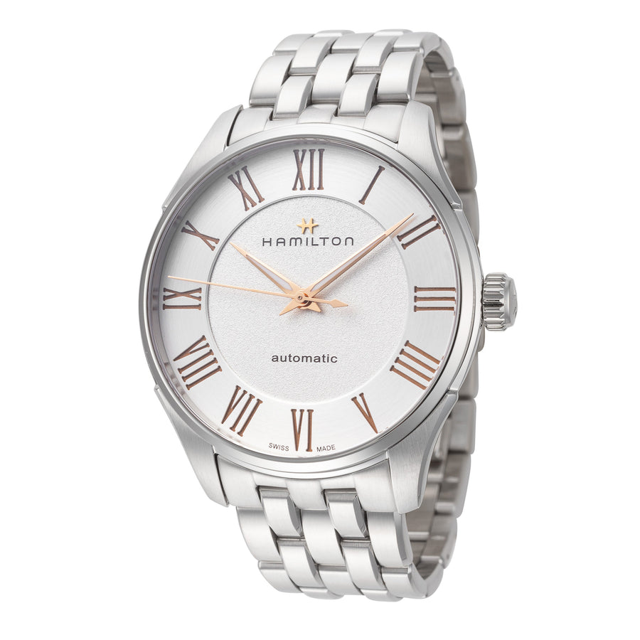 title:Hamilton Men's H42535150 Jazzmaster 40mm Automatic Watch;color:Silver