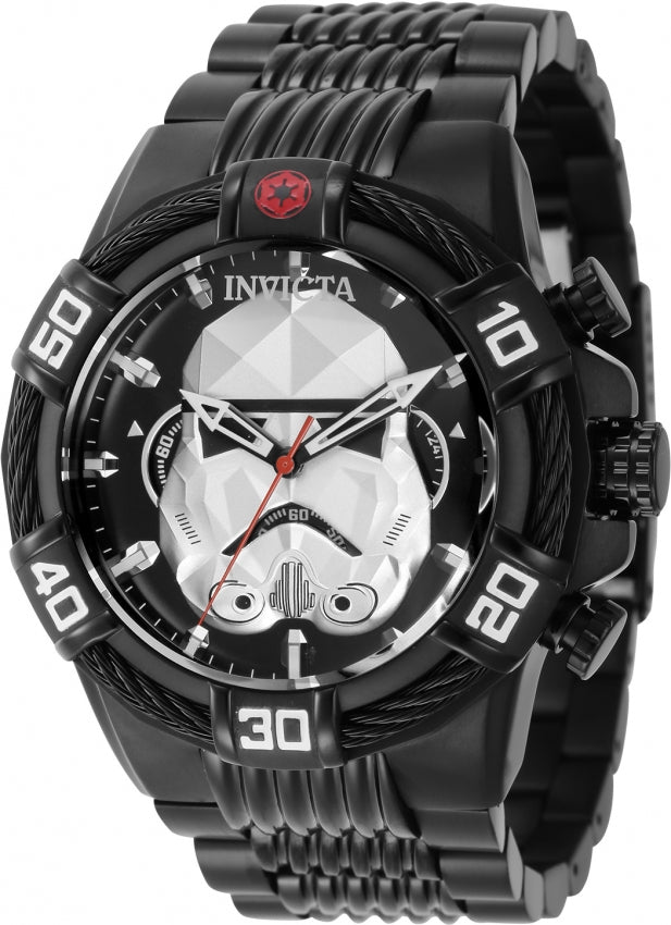 title:Invicta Men's IN-41326 Star Wars 50mm Quartz Watch;color:Black and Silver