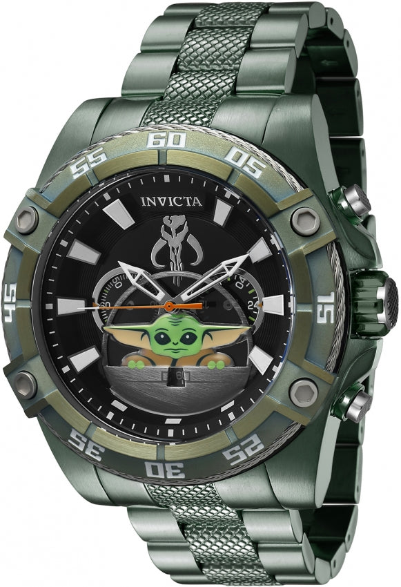 title:Invicta Men's IN-41221 Star Wars 52mm Quartz Watch;color:Black and Silver