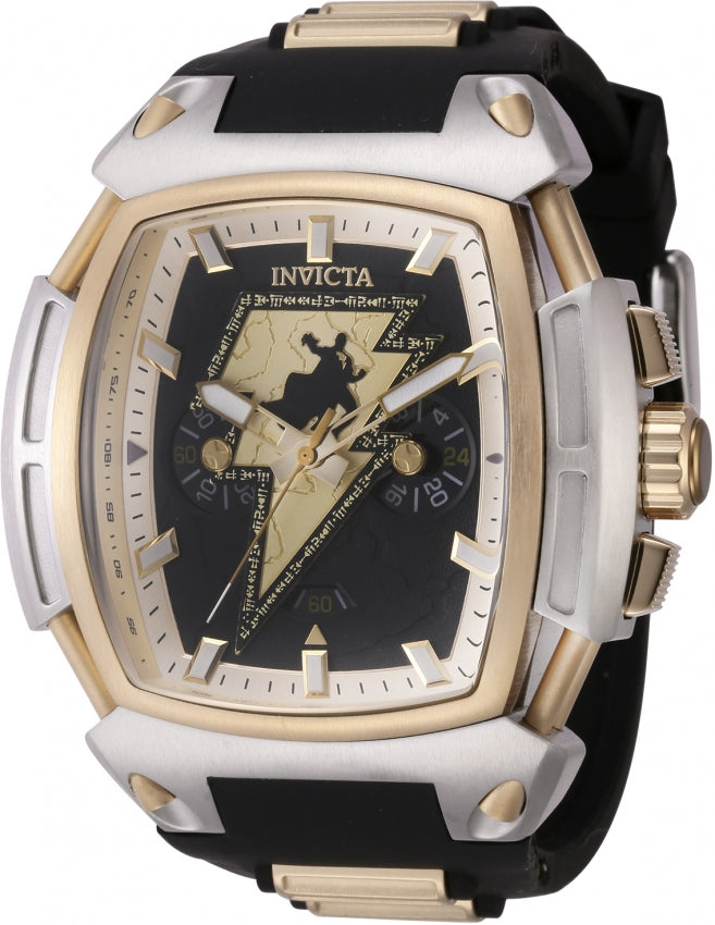 title:Invicta Men's IN-43739 DC Comics 53mm Quartz Watch;color:Black and Gold