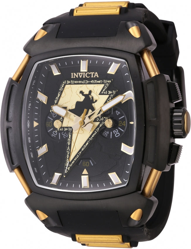 title:Invicta Men's IN-43737 DC Comics 53mm Quartz Watch;color:Black and Gold
