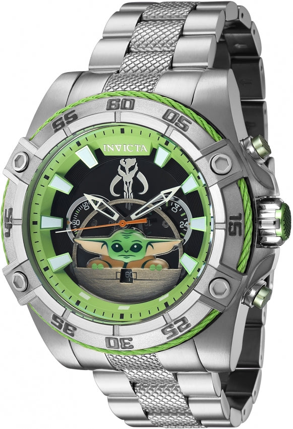 title:Invicta Men's IN-41220 Star Wars 52mm Quartz Watch;color:Black and Silver