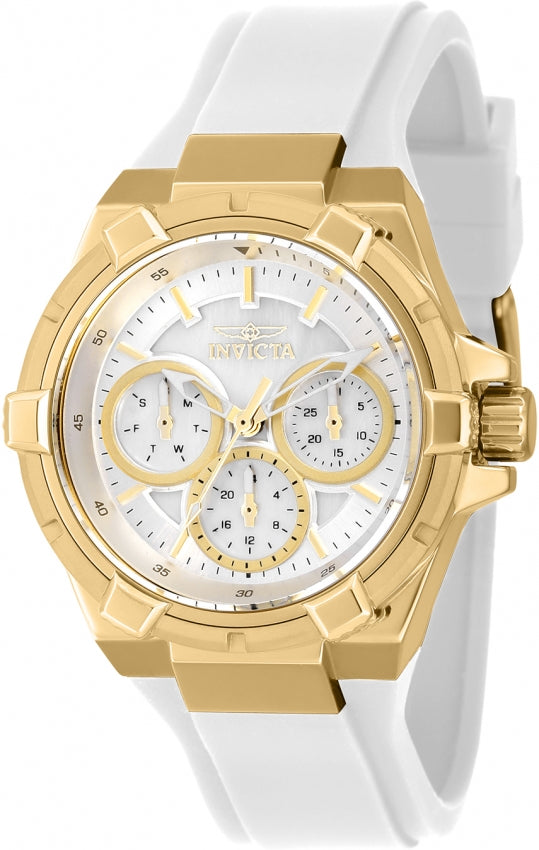 title:Invicta Women's IN-37298 Aviator 36mm Quartz Watch;color:White