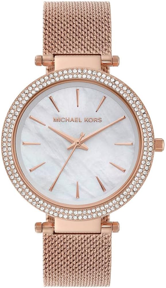 title:Michael Kors Women's MK4519 Darci 39mm Quartz Watch;color:Mother-of-Pearl