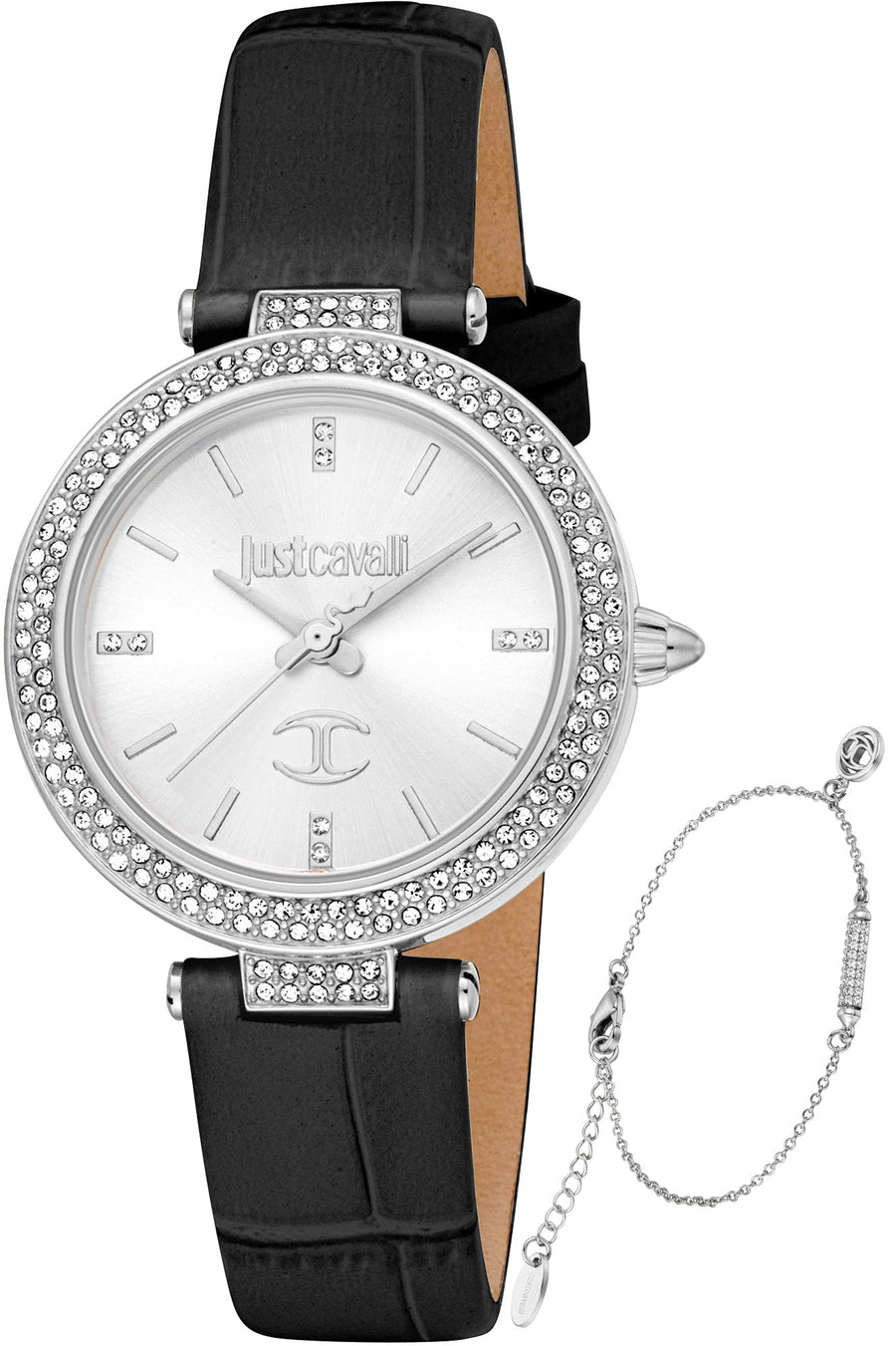 title:Just Cavalli Women's JC1L274L0015 SET Savoca 32mm Quartz Watch;color:Silver
