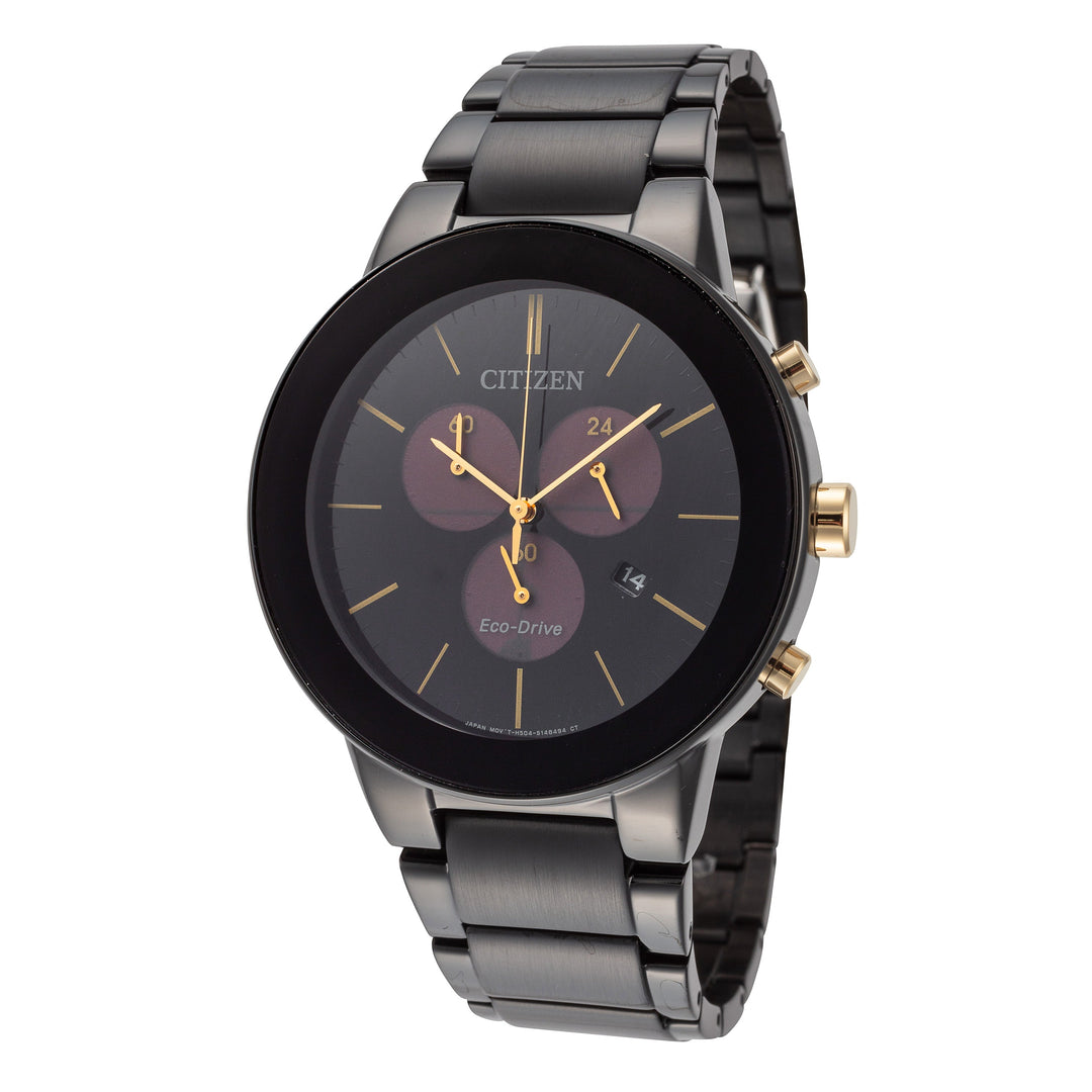 title:Citizen Men's AT2248-59E Axiom 43mm Solar Eco-Drive Watch;color:Black