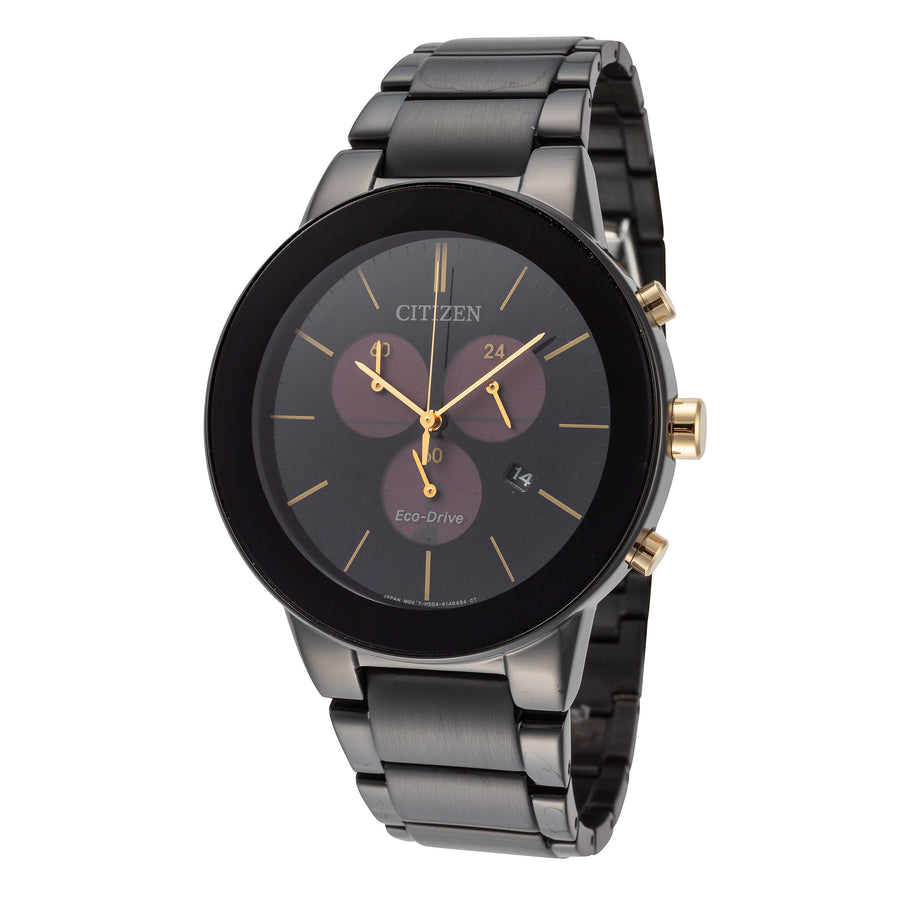 title:Citizen Men's AT2248-59E Axiom 43mm Solar Eco-Drive Watch;color:Black