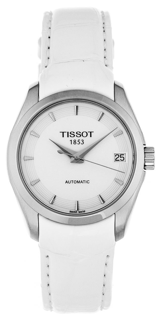 title:Tissot Women's T0352071601100 Couturier Automatic Watch;color:White