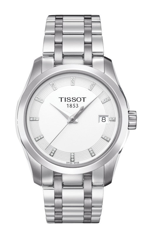 title:Tissot Women's T0352101101600 Couturier Quartz Watch;color:Silver