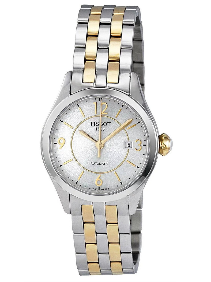 title:Tissot Women's T0380072203700 T-One Automatic Watch;color:Silver and Gold