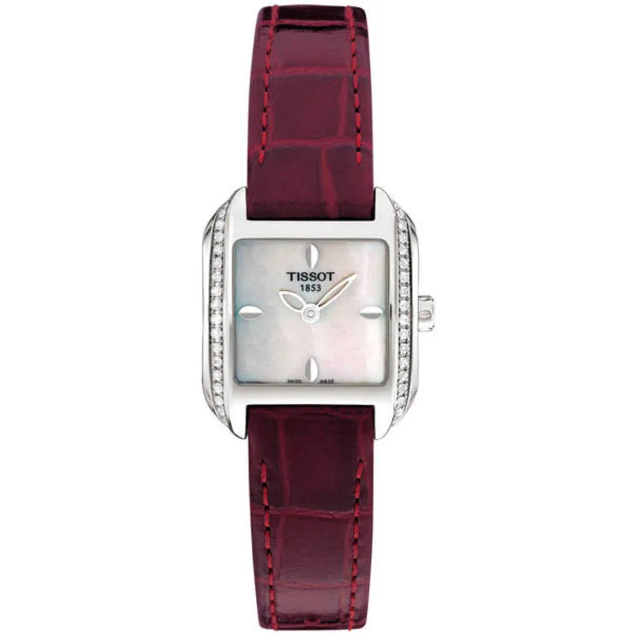 title:Tissot Women's T02136571 T-Wave Quartz Watch;color:Mother-of-Pearl