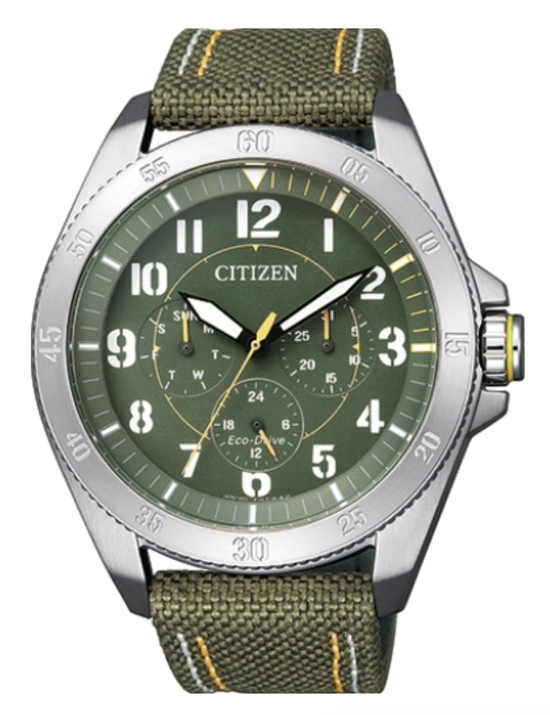 title:Citizen Men's BU2030-09W Classic 44mm Solar Eco-Drive Watch;color:Green