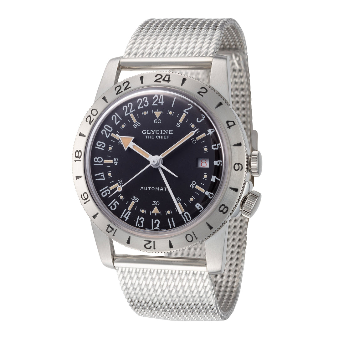 Glycine Men's GL0464 Airman Vintage The Chief 40mm Automatic Watch - Ruumur