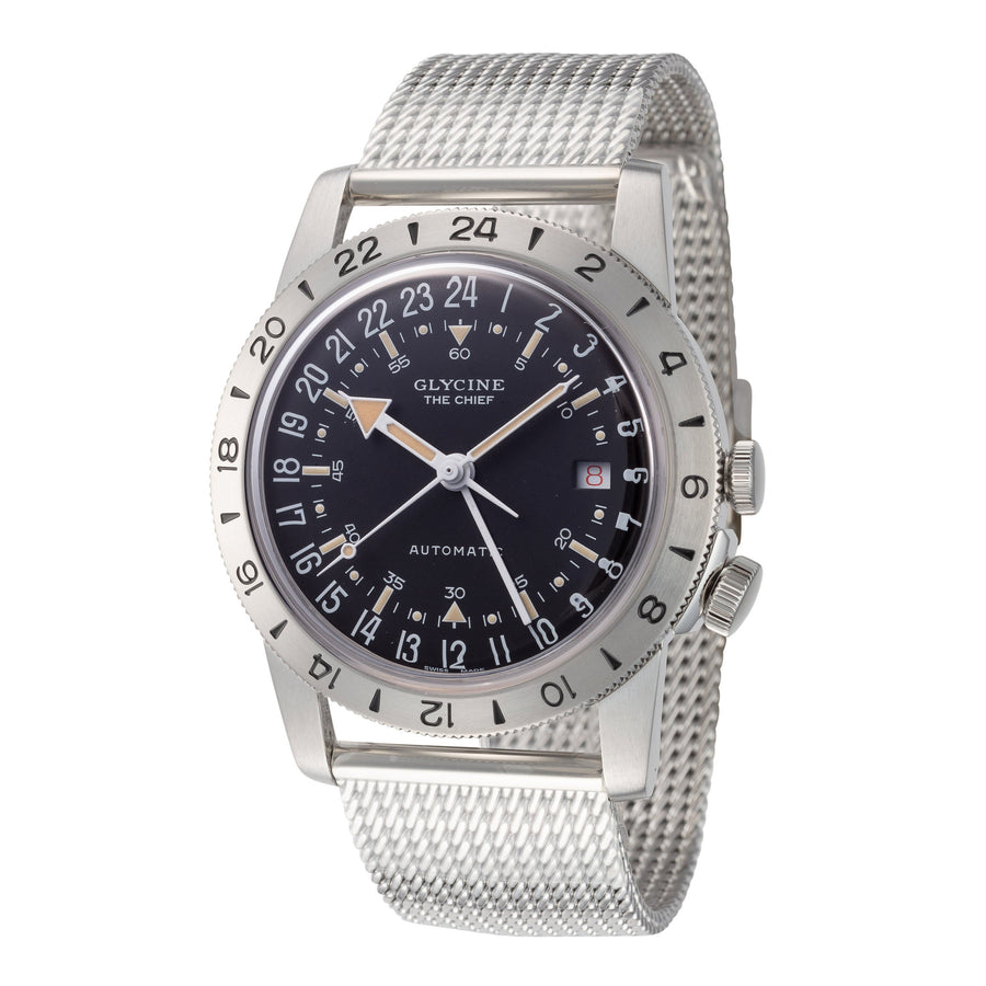 Glycine Men's GL0464 Airman Vintage The Chief 40mm Automatic Watch - Ruumur