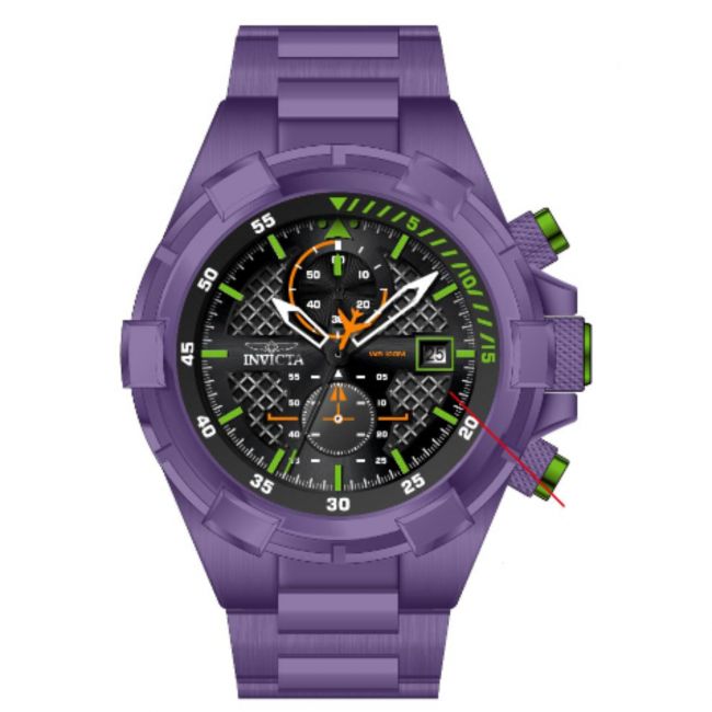 title:Invicta Men's IN-39390 Aviator 50.5mm Quartz Watch;color:Black and Orange