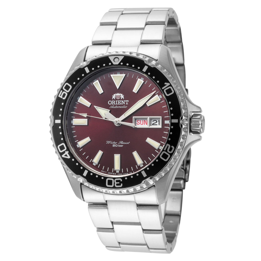 title:Orient Men's Sport Kamasu Mako III 42mm Automatic Watch RA-AA0003R19B;color:Silver