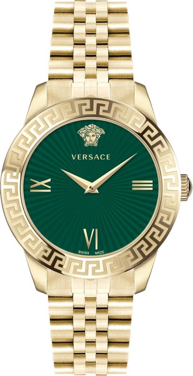 title:Versace Women's VEVC00619 Greca Signature 38mm Quartz Watch;color:White