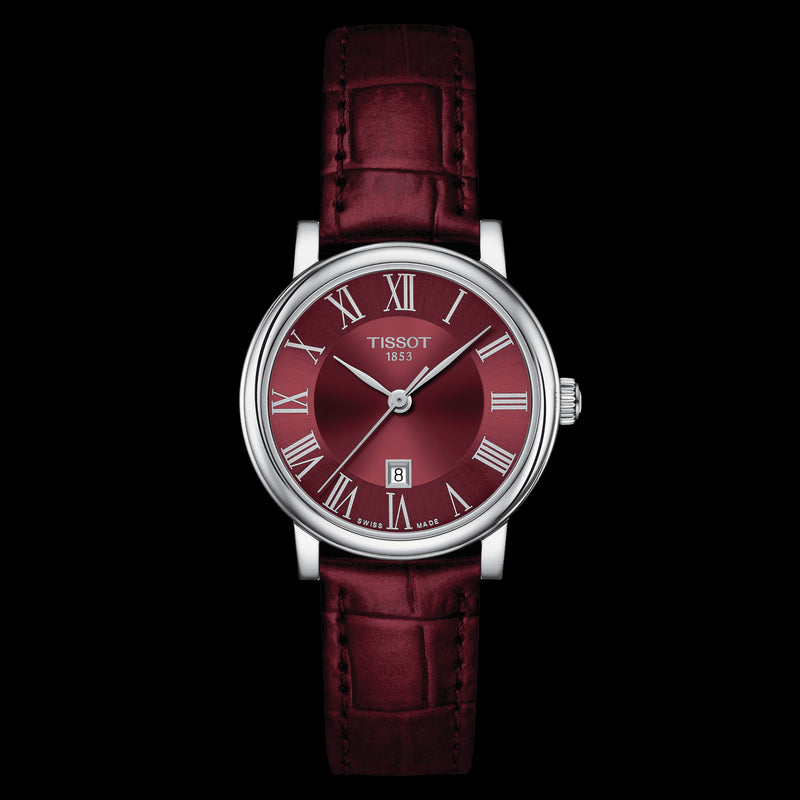title:Tissot Women's T1222101637300 Carson 30mm Quartz Watch;color:Red