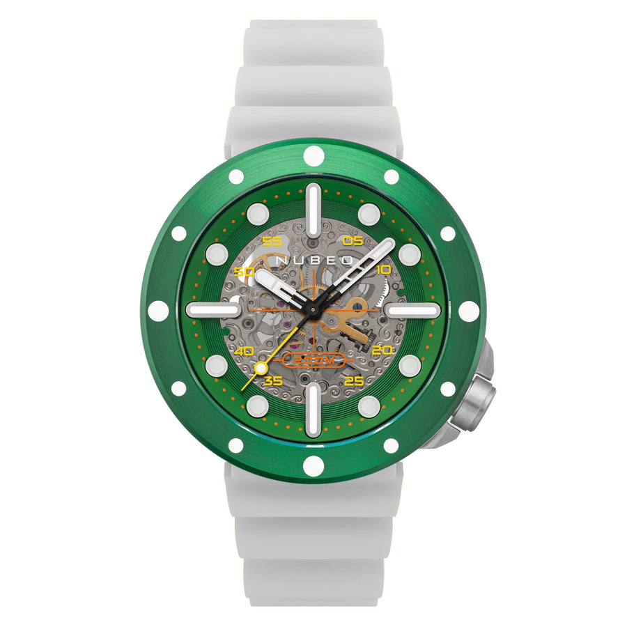 title:Nubeo Men NB-6058-02 Cassini 50mm Automatic Watch;color:Black