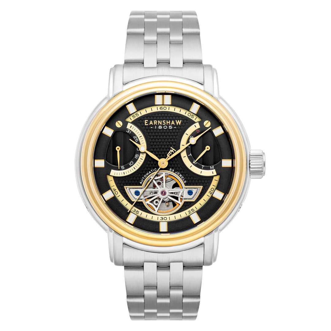 title:Thomas Earnshaw Men's ES-8184-66 Longcase 48mm Automatic Watch;color:Black