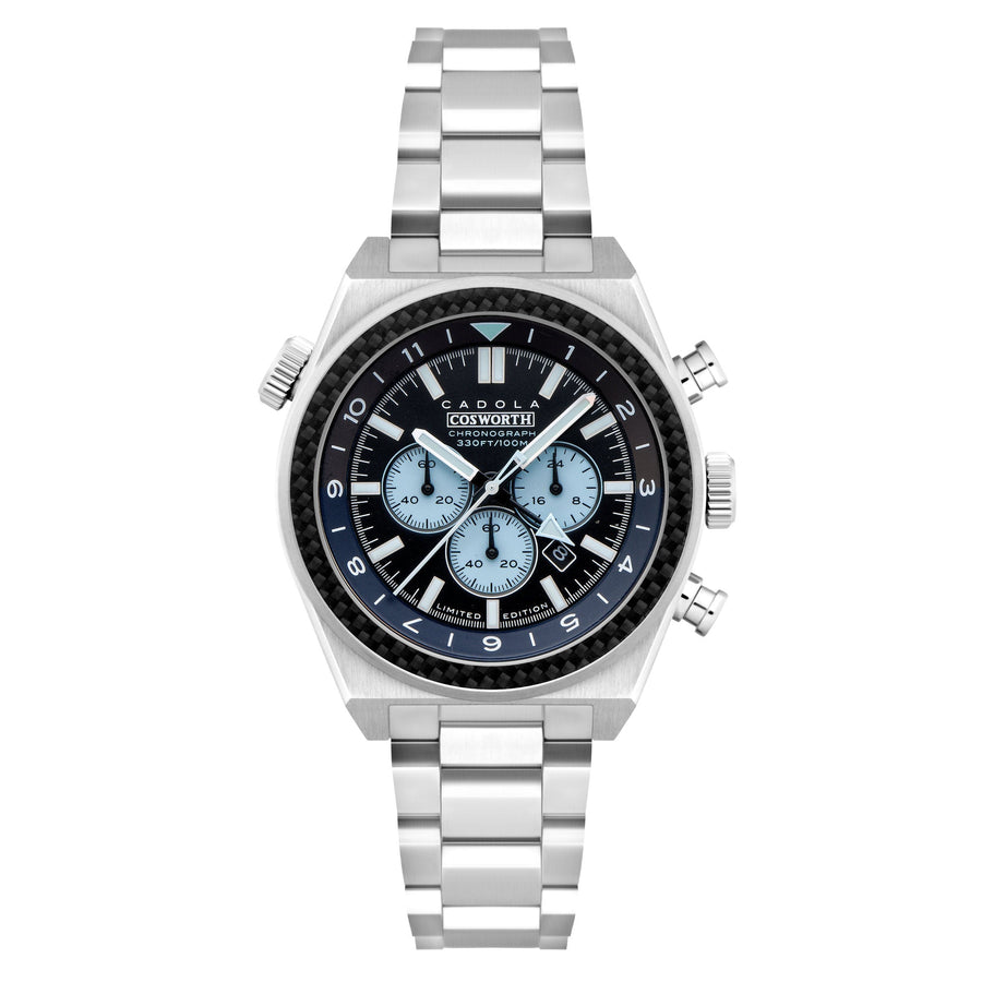 title:Cadola Men's CD-1042-44 Cosworth Costin 42mm Quartz Watch;color:Black