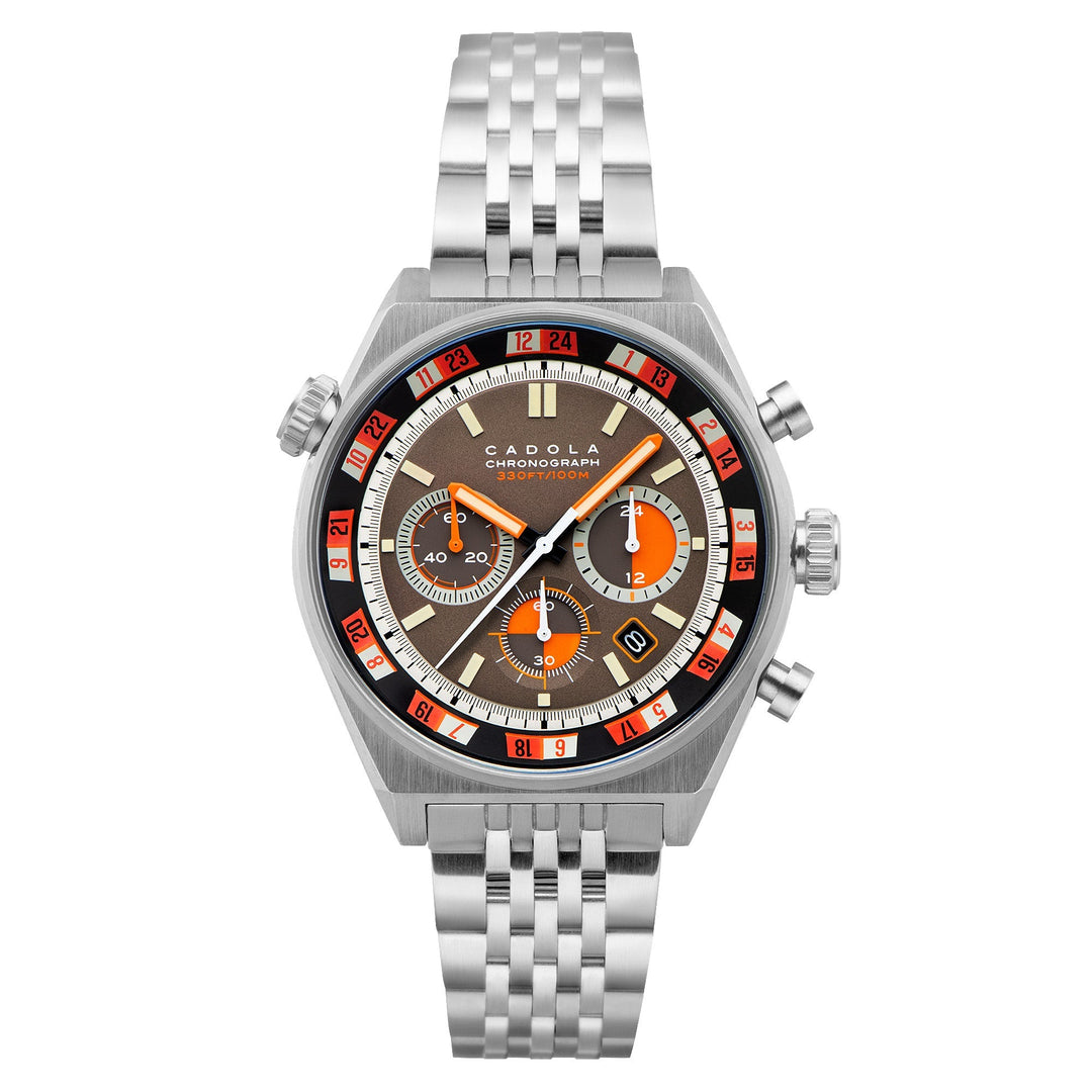 title:Cadola Men's CD-1027-33 Intercontinental 43mm Quartz Watch;color:Gray