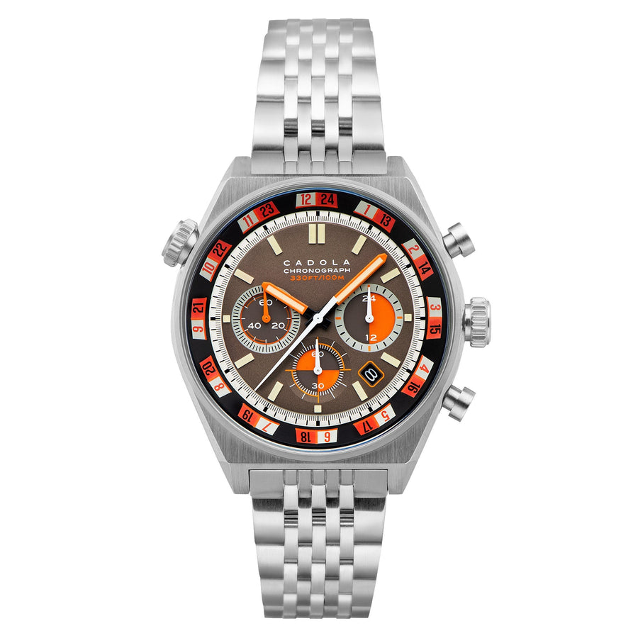 title:Cadola Men's CD-1027-33 Intercontinental 43mm Quartz Watch;color:Gray