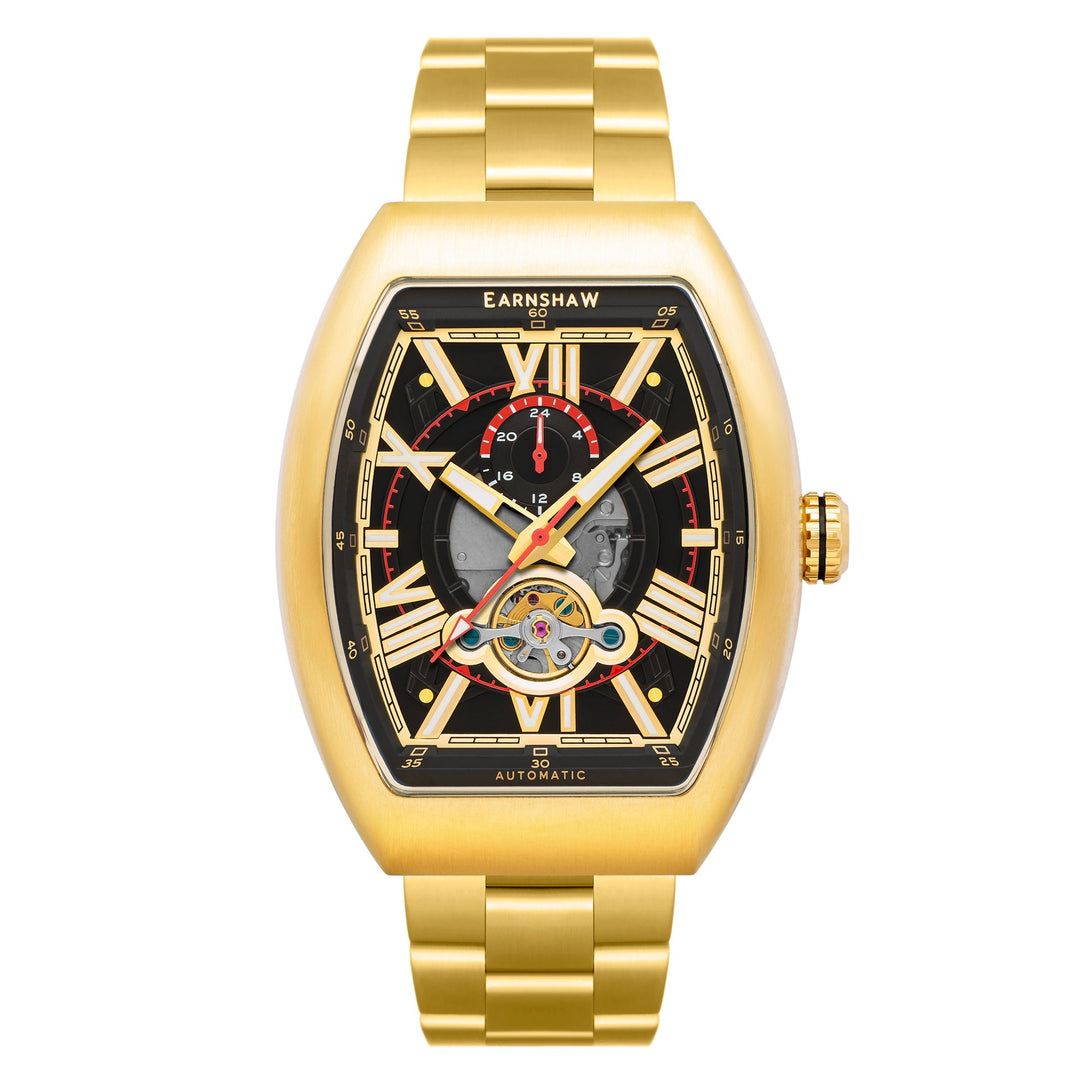 title:Thomas Earnshaw Men's ES-8272-22 Supremacy 45mm Automatic Watch;color:Black