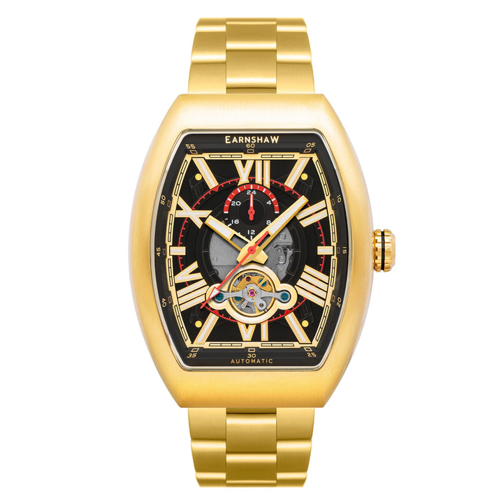 title:Thomas Earnshaw Men's ES-8272-22 Supremacy 45mm Automatic Watch;color:Black