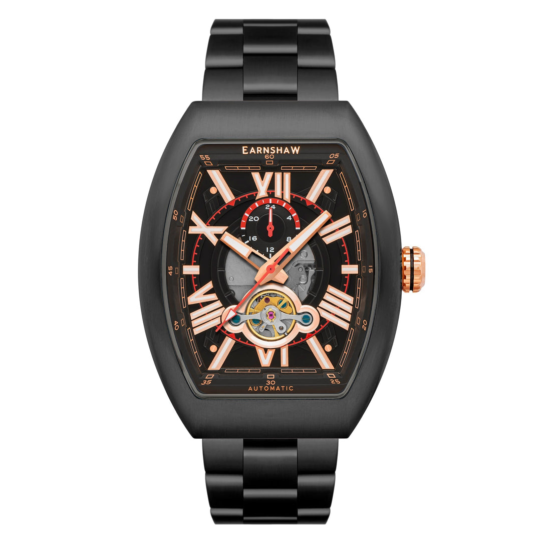 title:Thomas Earnshaw Men's ES-8272-44 Supremacy 45mm Automatic Watch;color:Black
